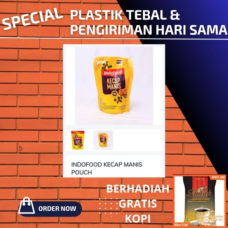 

indofood kecap manis pouch refill 520 ml