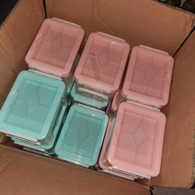 NEW [READY STOCK] RAK PENYIMPAN DIY/ TEMPAT PENYIMPANAN PHOTOCARD/BOX MR DIY PINK DAN BIRU