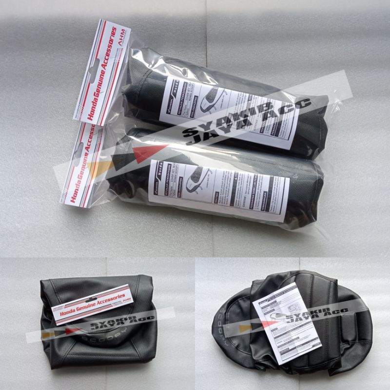 Seat Cover/Sarung Jok Scoopy 2022 2023 Hitam full AHM