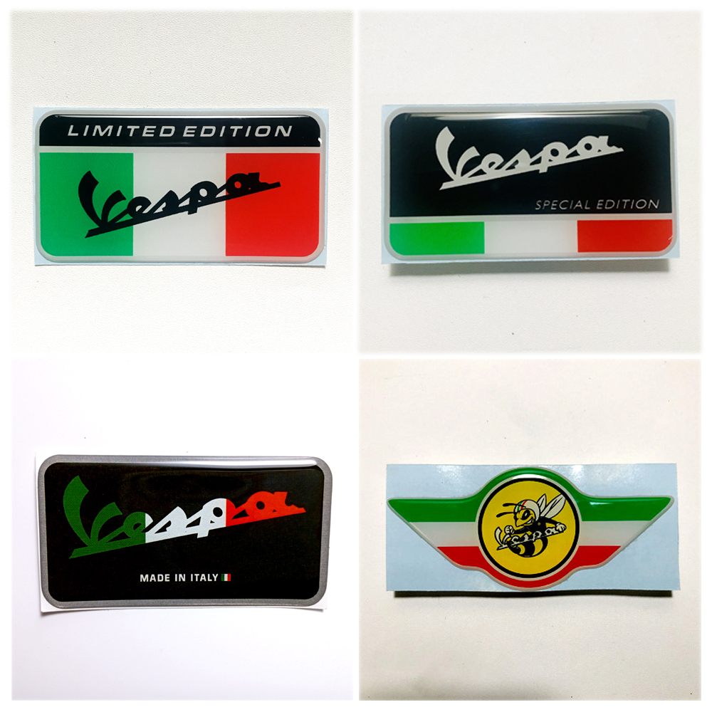 Stiker LIMITED EDITION VESPA Emblem Timbul Lentur 3D Terbaru