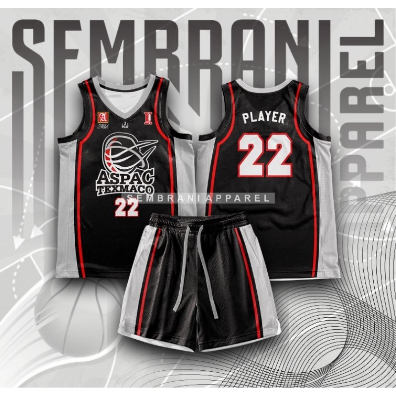JERSEY BASKET IBL ASPAC TEXMACO (BISA GANTI NAMA DAN NOMOR)