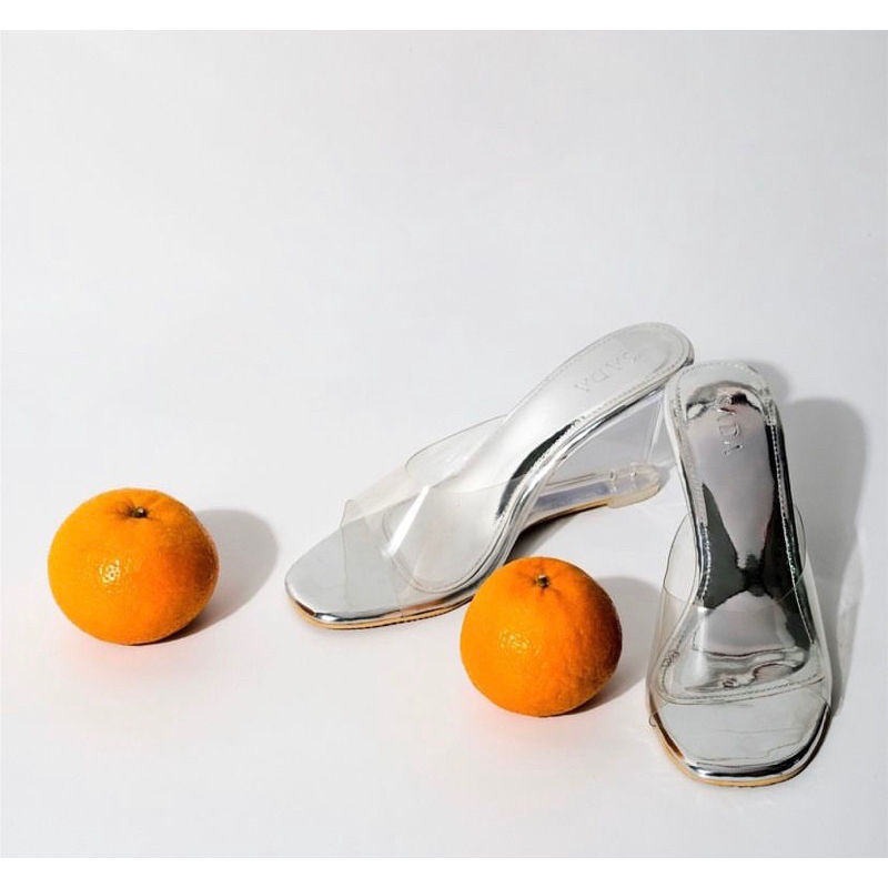 Wear sada aqua heels kotak 8cm size 38 michelle halim BARU