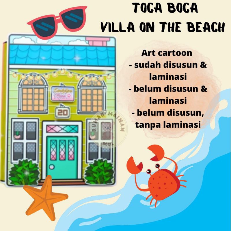 TOCA BOCA BUKU MAINAN KERTAS BUKU TOKABOKA PAPER DOLL MAINAN EDUKASI ANAK BUKU BUSY BOOK