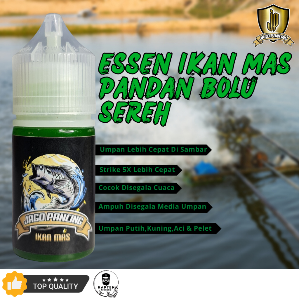 ESSEN SUPER IKAN MAS dan bisa di pakai buat IKAN NILA dengan racikan formula khusus Jago Pancing