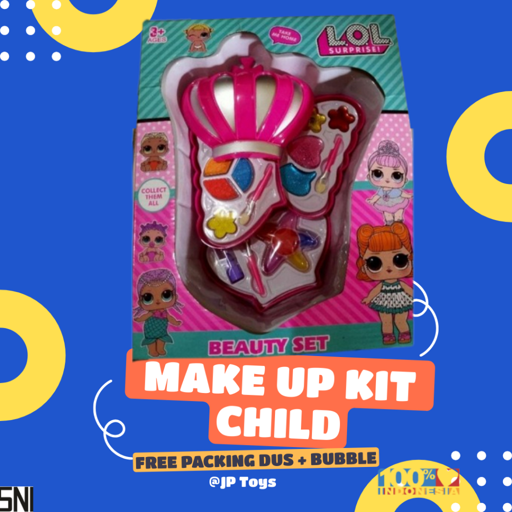 Make Up Lol Crown Makep Beauty Set Lol Mahkota Tiga Susun Mainan Anak Cewek Makeup Blush On Makeup S
