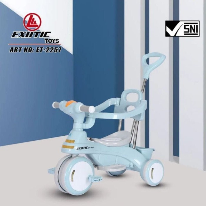Sepeda Anak Roda Tiga Baby Tricycle Exotic ET 2257 Ada Musik - Merah