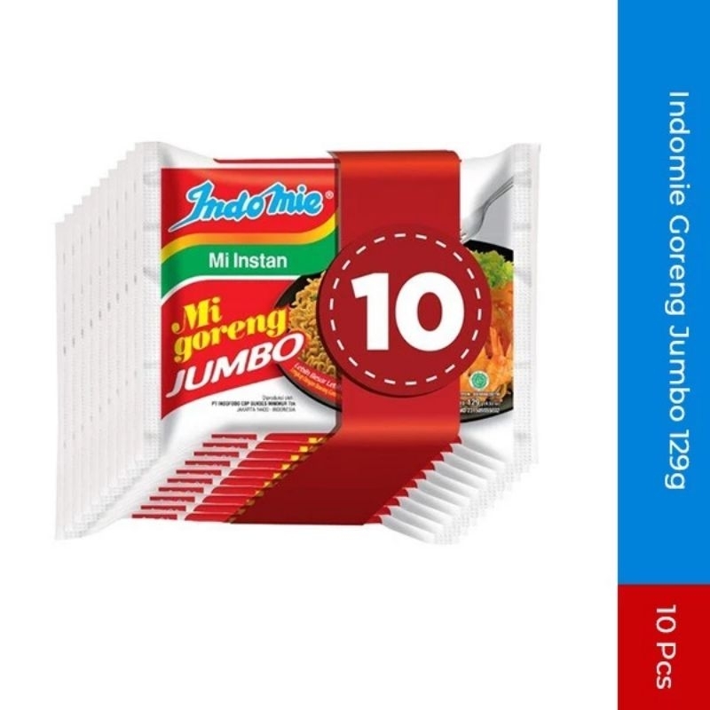 

Indomie Jumbo 10 Pcs