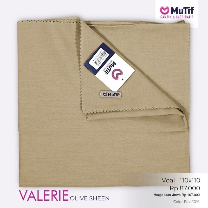 Hijab Mutif Valerie - Olive Sheen