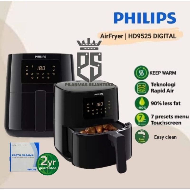 Airfryer PHILIPS digital HD9252 Air Fryer Digital PHILIPS HD 9252