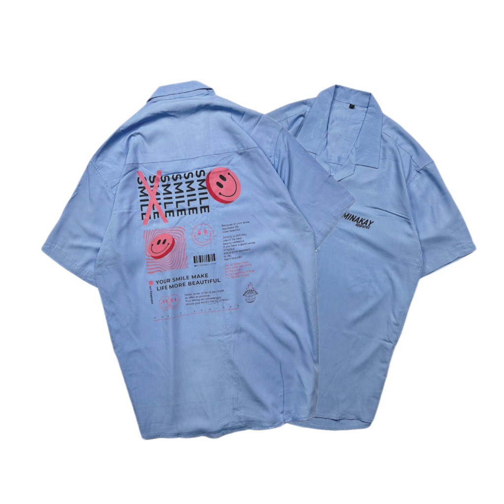 MNKY KEMEJA / PRINT MOTIF / SHIRT / Unisex / Smile