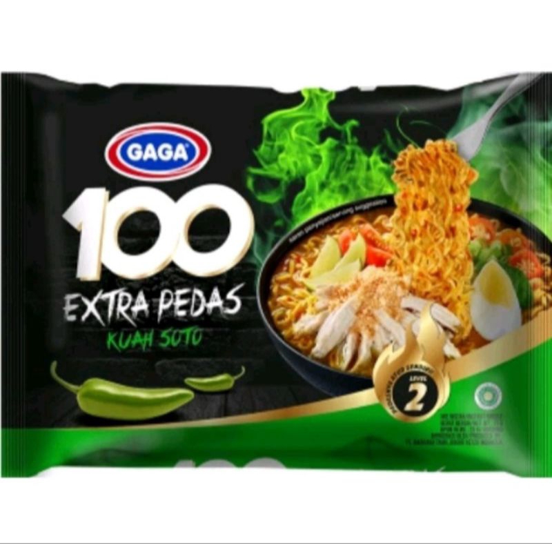 

gaga 100 extra pedas kuah soto 75gr