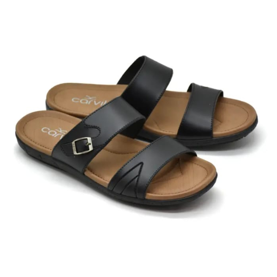 Carvil Sandal Casual Pria Dewasa Flavo-02M Black