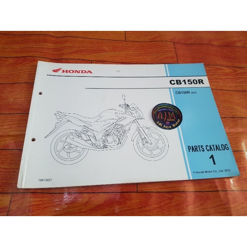 Buku Part Katalog Catalog Copian Honda CB150 CB150R CB 150 R OLD