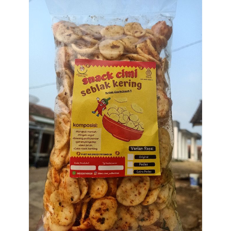 

seblak kering cimi 250 gram, gurih,enak ,kriuk