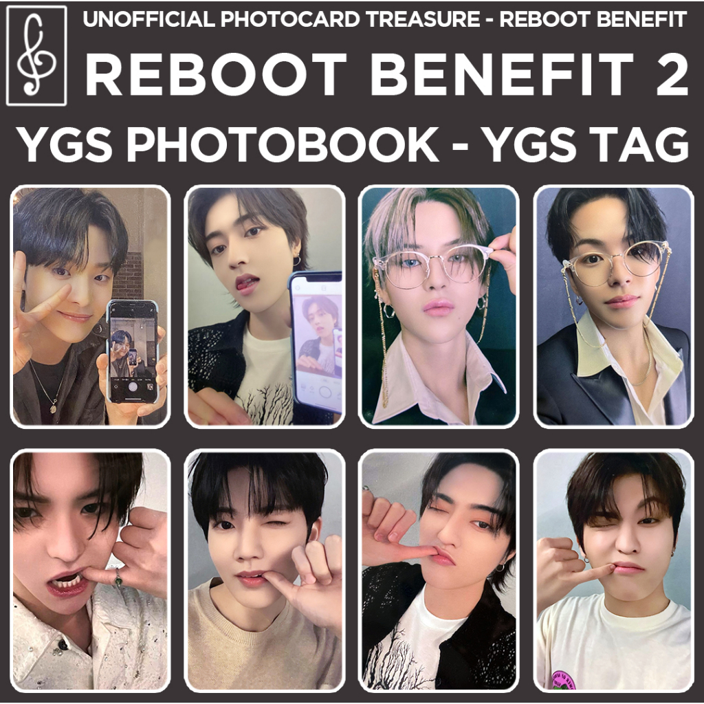 [TREASURE] REBOOT YGS PHOTOCARD UNOFFICIAL PC BARUDAK