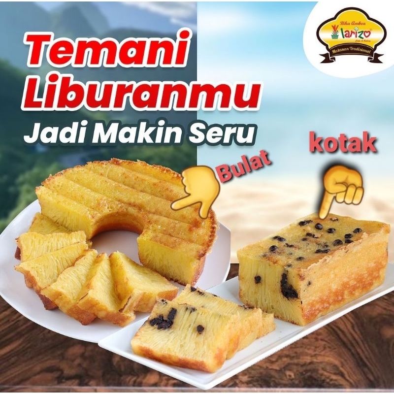 

Bika Ambon Larizo Oleh Oleh Khas Jogja Free Vakum&Buble Wrap