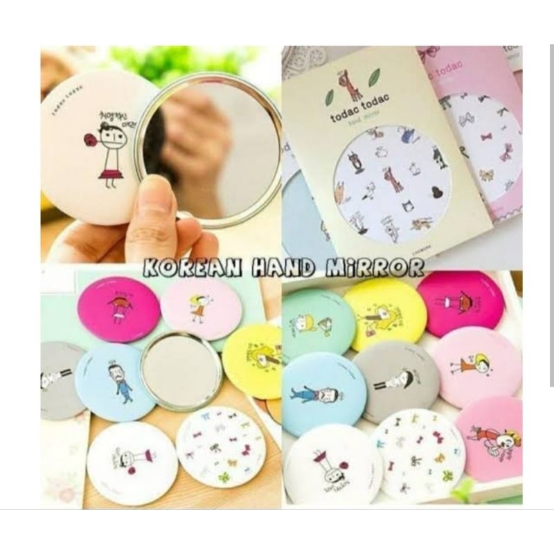 Cermin Bulat Mini Kaca Cermin Bulat Mini Travelling Size Cermin Make Up Bulat Mini