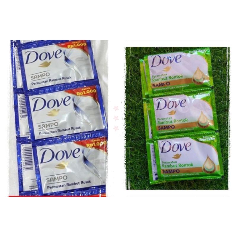 Dove sampo sachet 12 sachet
