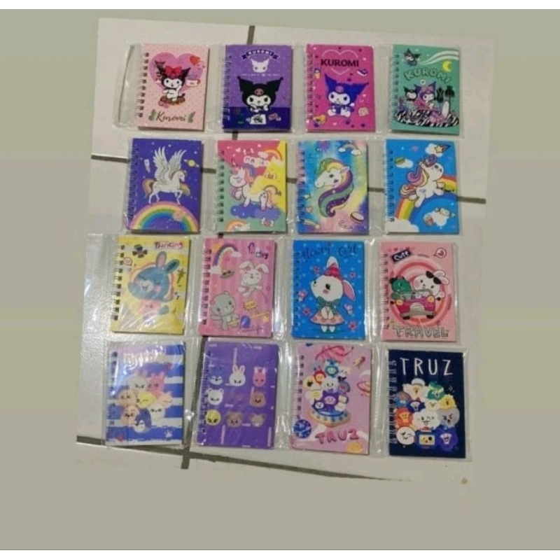 

RO Notebook Ring 4 PCS A7 Buku Catatan Memo Diary