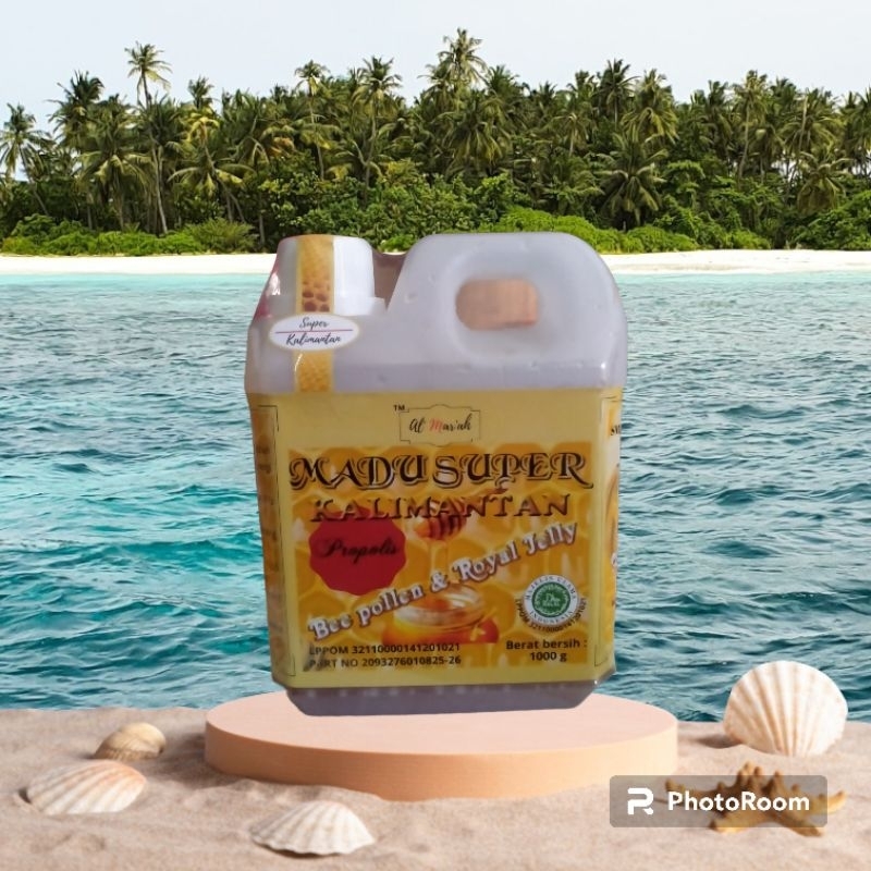 

Madu Super KALIMANTAN isi 1kg - bee Pollen dan propolis