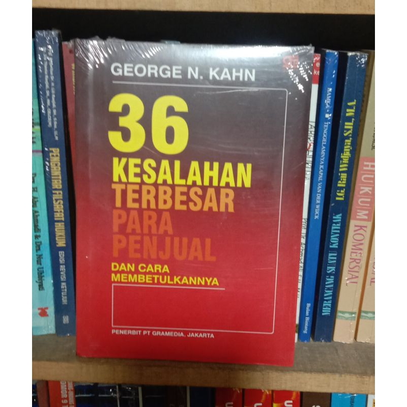 Buku 36 Kesalahan Terbesar Para Penjual