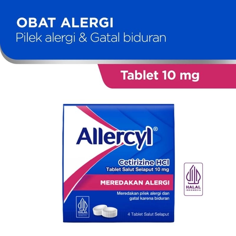 Allercyl obat alergi @4 tablet