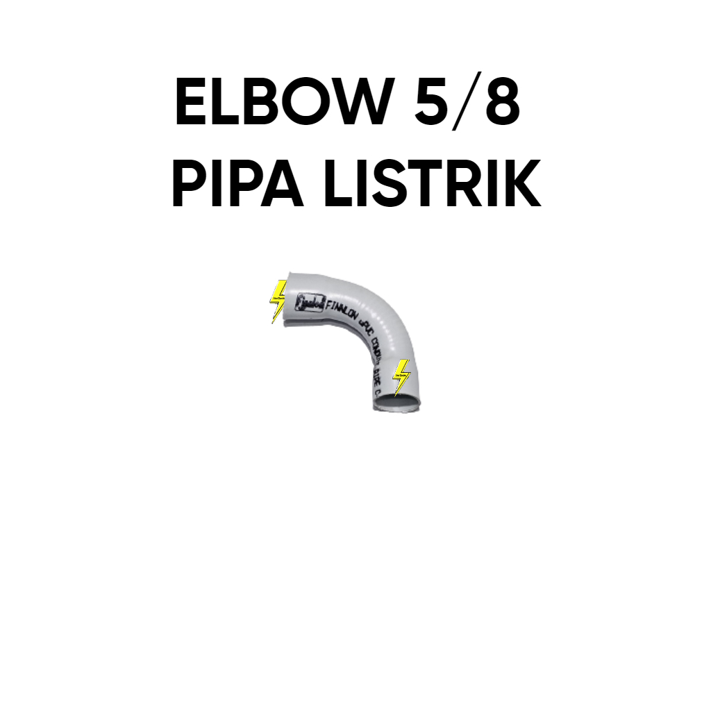 Elbow 5/8 Elbow Pipa Listrik Putih (1 PCS)