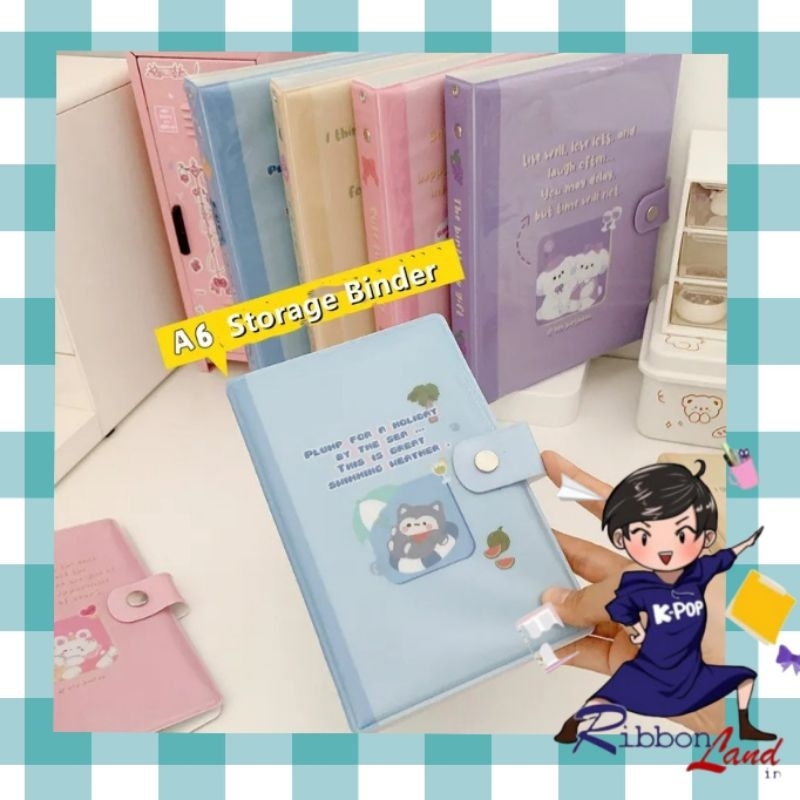 

A6 Cover Binder PVC Kilat 6 Ring Seren