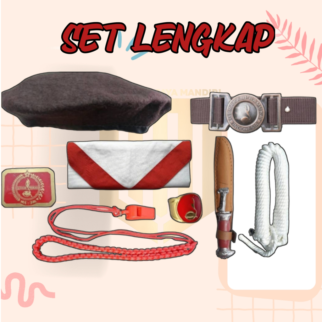 atribut perlengkapan pramuka anak putra laki laki sekolah tk sd / atribut pramuka sd smp anak pramuk