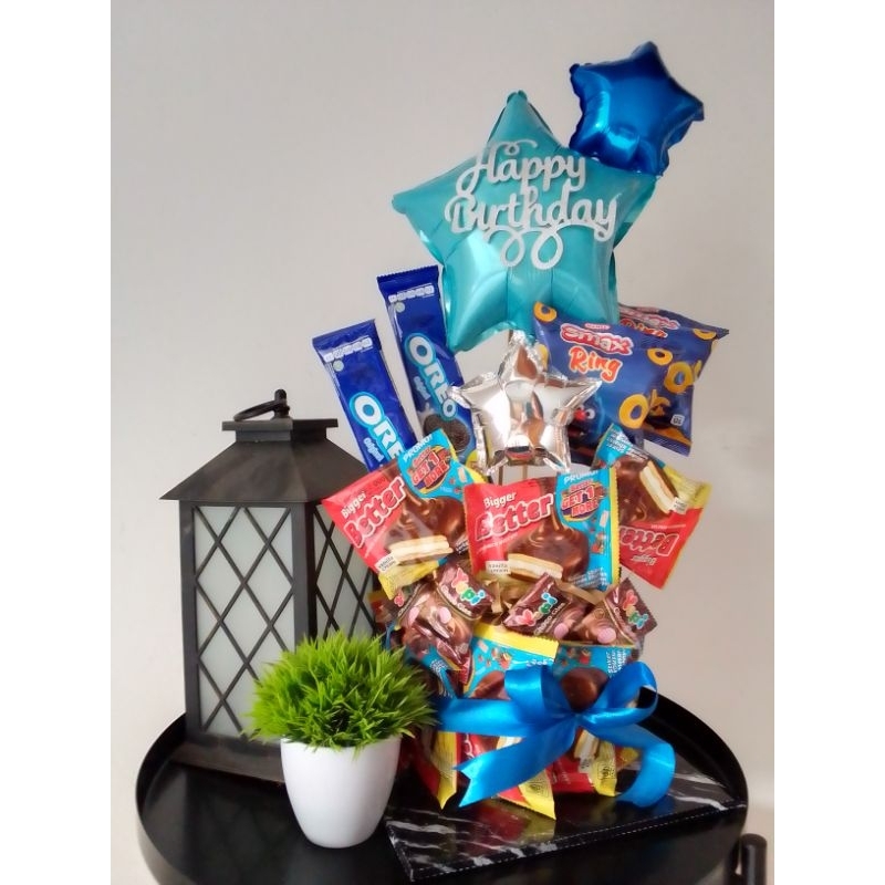 

Snack Tower/Cake/Hampers Birthday/event/acara/Gift