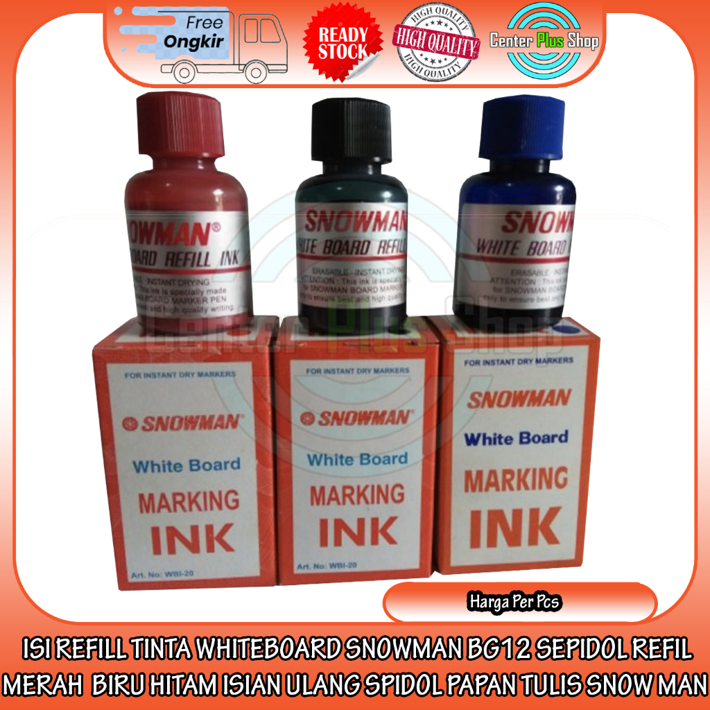 

Isian Ulang Spidol Papan Tulis Snow Man White Board Isi Refill Tinta Whiteboard Wb 120 Snowman Bg12 Sepidol Merah Biru Hitam Bisa Dihapus Refil Hapuskan Tulisan Alat Perlengkapan Kantor Sekolah Serbaguna Multifungsi