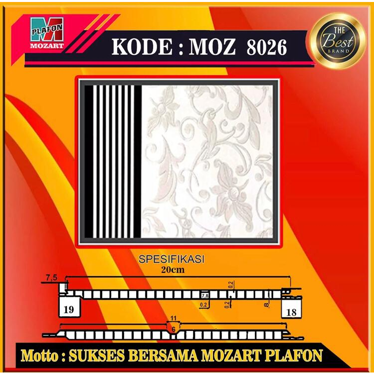 PVC MOZART PLAFON MOZ 8026