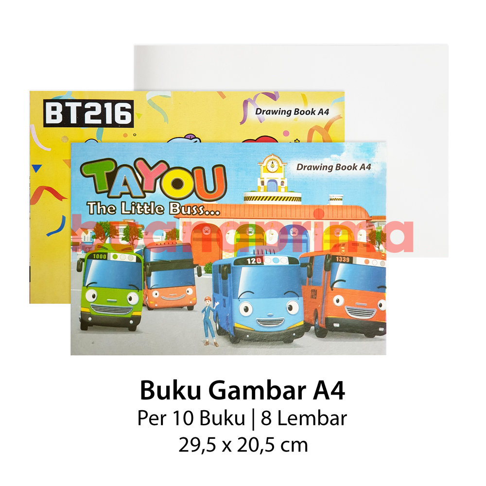 

Buku Gambar A4 8 Lembar per 10 Buku Drawing Book Fancy Motif Campur Cowok Cewek