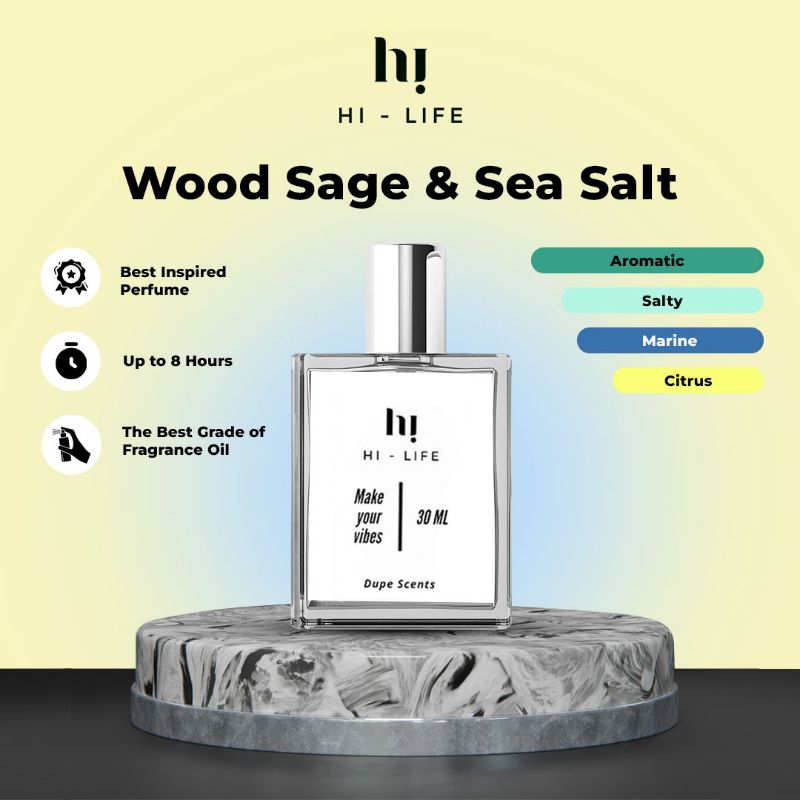 Hi-Life Inspired Parfum // Dupe Perfume Jo Malone Wood Sage And Sea Salt