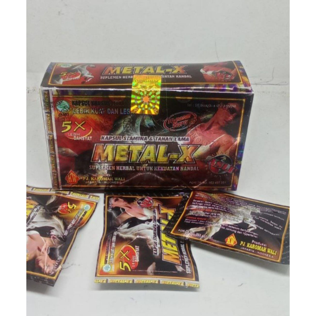Kaos Metal X Untuk Pria Dewasa (obat *uat)