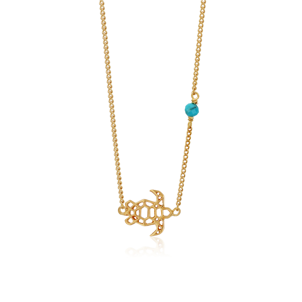 Turtle Silhouette Silver Necklace | Kalung Sterling Silver 925