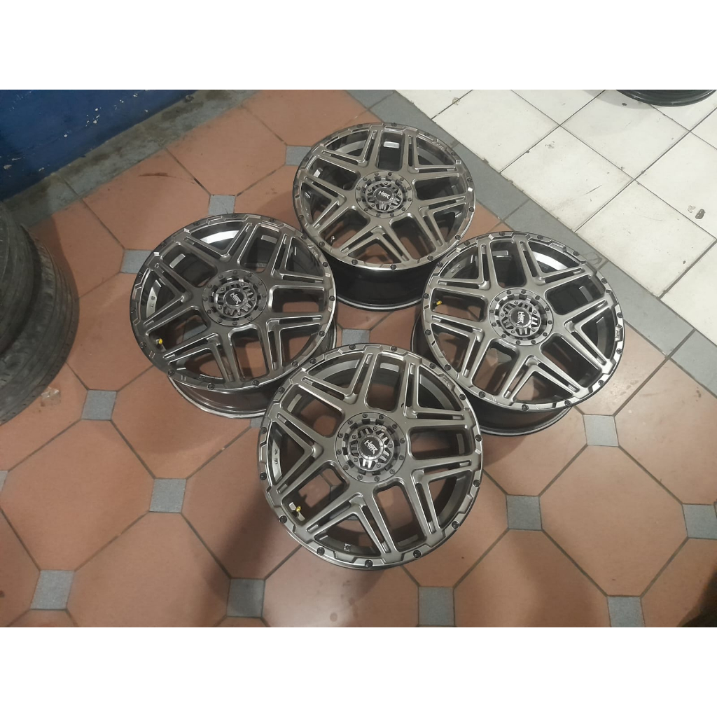 VELG BEKAS MOBIL SECOND RACING HSR KONGA RING 17 PCD 4X100/114 U/ JAZZ YARIS AVANZA