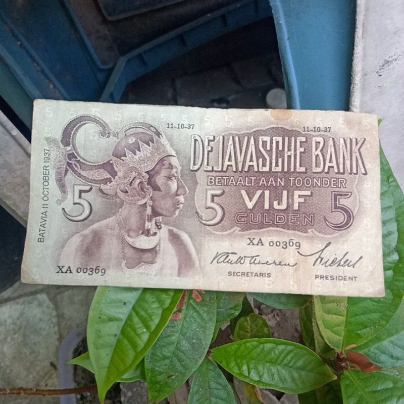 5 gulden wayang 1937