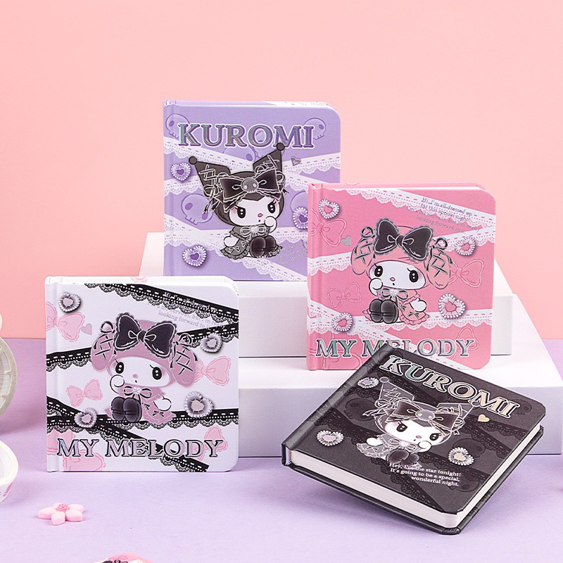 

Delunashop premium Note book buku tulis cacatan sekolah motif sanrio kuromi notebook kecil diary