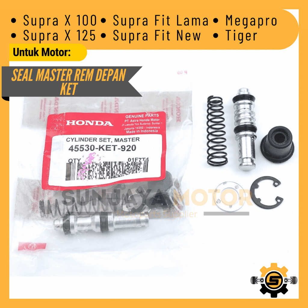 Master Rem Kit KET Seal Master Rem Supra X 100 Tiger Supra X 125 Megapro Supra Fit New Karisma Supra