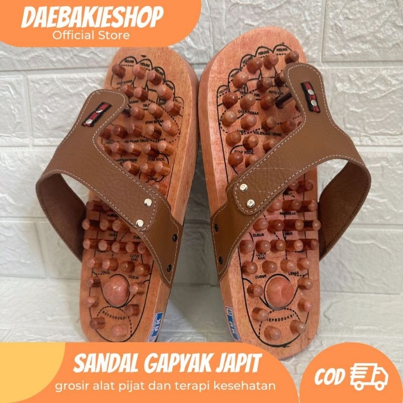 COD SIDOARJO sandal KLOMPEN JAPIT JUMBO rematik pijat titik akupuntur telapak kaki keluhan nyeri sak