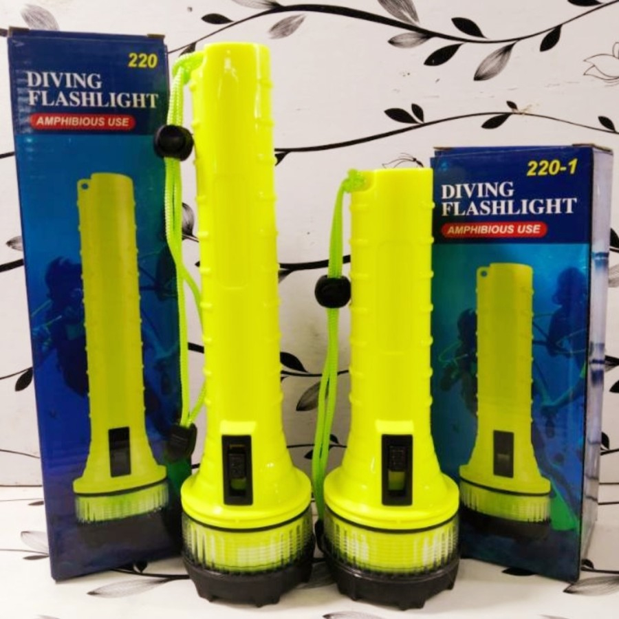 SENTER SELAM DIVING 220/220-1 FLASHIGHT SENTER SELAM SUPER TERANG LED