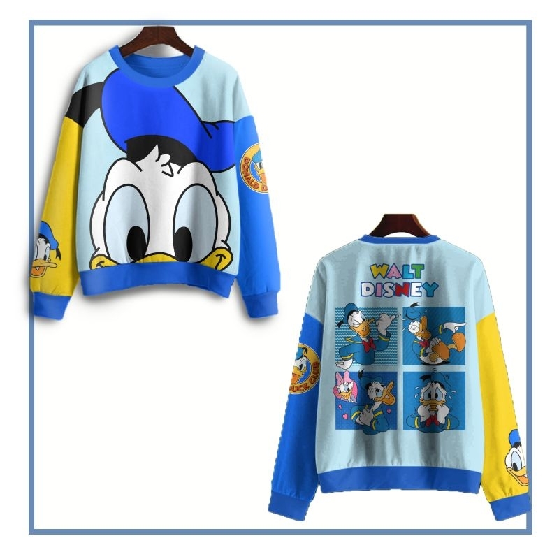 Sweater crewneck donald topi printing