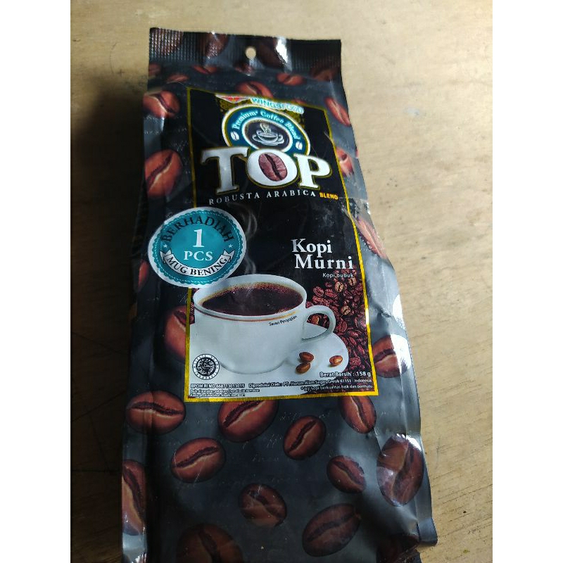 

kopi TOP COFFEE ROBUSTA ARABIC blend (kopi murni)