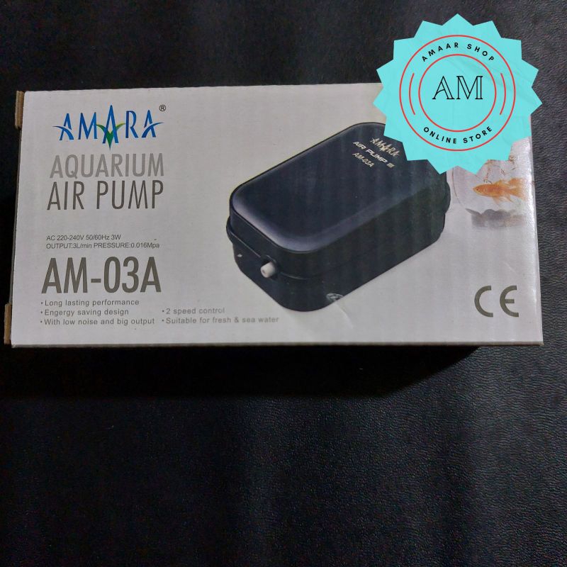 MESIN AERATOR AM-03A / MESIN OKSIGEN AM - 03A/ MESIN GELEMBUNG AMARA AM 03A / AMARA AM 03 A