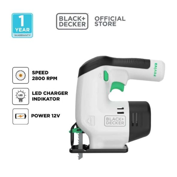 mesin jigsaw Batere Cordless BlackandDecker 12V REVJ12C