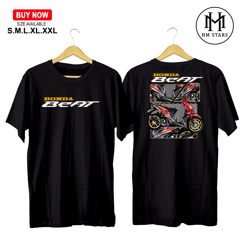 KAOS PRIA HONDA BEAT - BAJU HONDA BEAT MODIFICATION - KAOS DISTRO - KAOS KATUN COMBED - KAOS MOTOR C