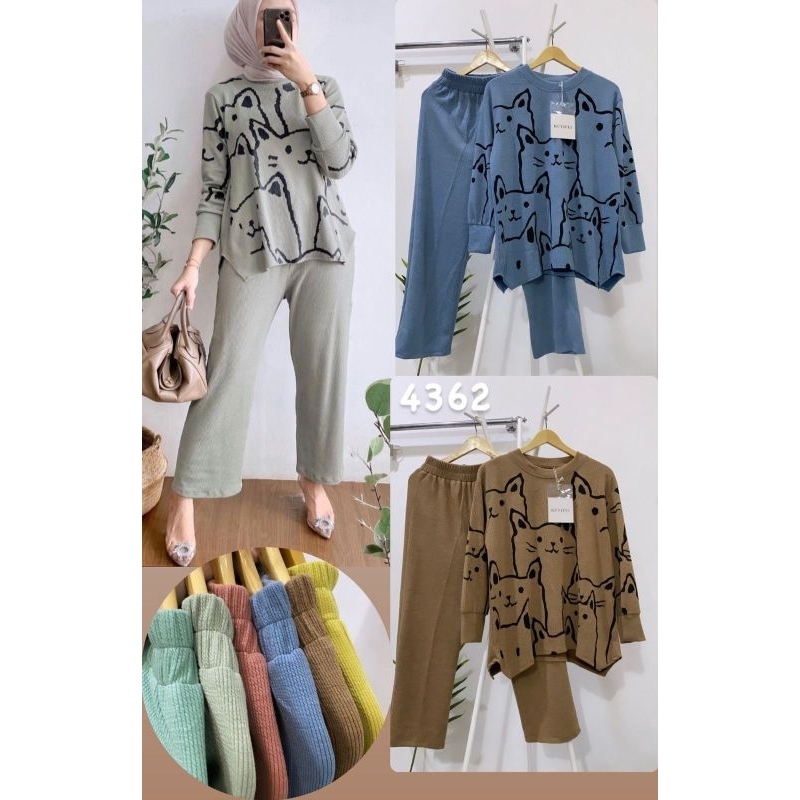 KUYIFEI 436.2//One set rajut premium//Setelan KUYIFEI//Setelan jumbo//One set//Setelan Rajut//One se