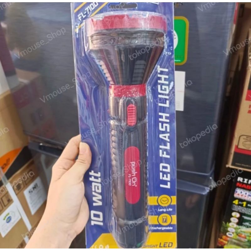 SENTER LED PUSH ON 7100 - SENTER PUSH ON - SENTER MURAH - LAMPU SENTER