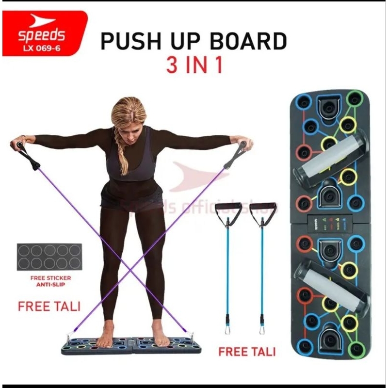 SPEEDS PUSH UP BOARD 11 lUBANG PAPAN PUSH UP PORTABEL 069-6